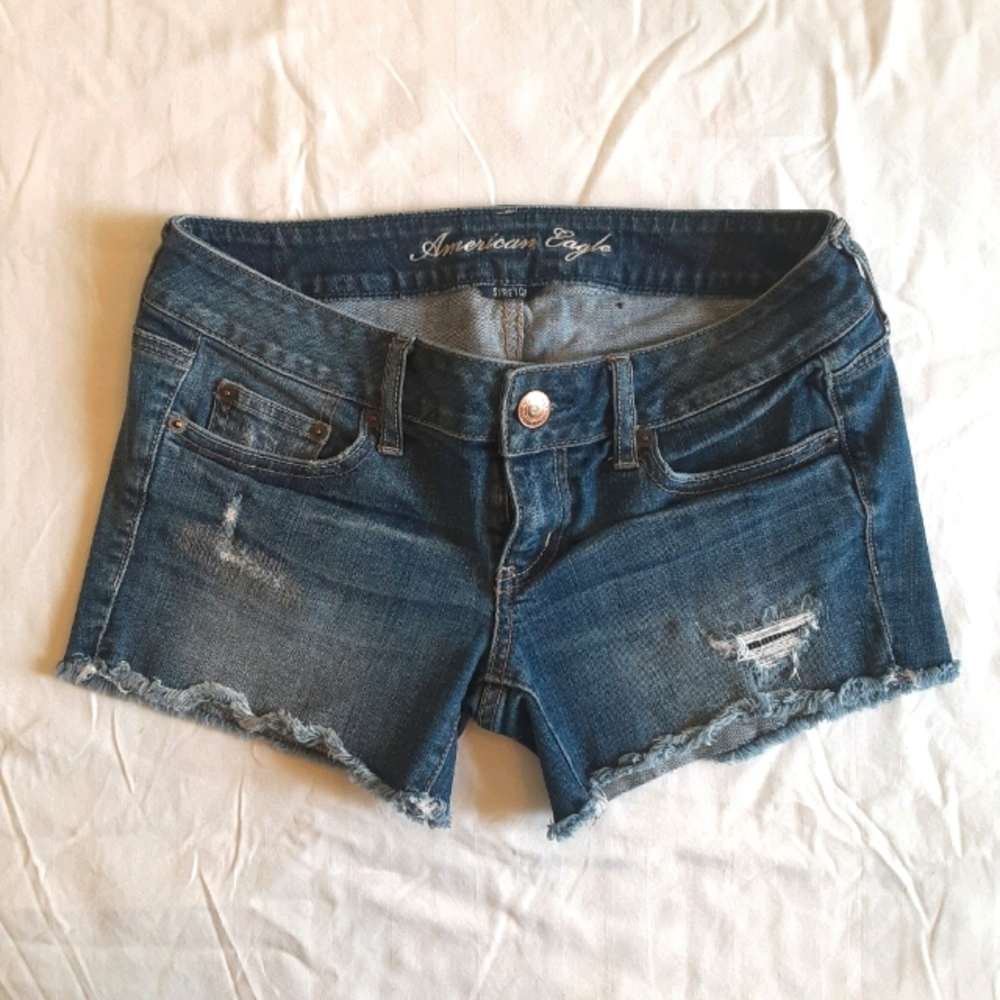American Eagle super low rise shorts